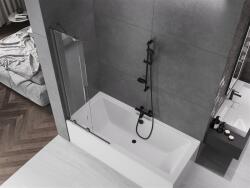 Mexen Velar Kádparaván 2 részes csúszó 80 x 150 cm, átlátszó nano, gun gray s csiszolt- 896-080-000-01-66 Kádparaván (5905315221520)