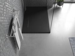Mexen Egon SMC zuhanytálca 100 x 80 cm, fekete - 4R708010 Kompozit zuhanytálca Kompozit zuhanytálca (5905315075642)