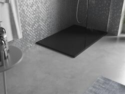 Mexen Bert SMC zuhanytálca 100 x 80 cm, fekete - 4K708010 Kompozit zuhanytálca Kompozit zuhanytálca (5905315074416)