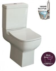 Inter Ceramic Моноблок 5583P, седалка и капак, порцелан, бял, 83.7x55.5x36см (5583P)