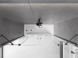 Mexen Velar Duo Kádparaván 2 részes csúszó 190 x 150 cm, átlátszó nano, gun gray s csiszolt- 896-190-000-02-66 Kádparaván (5905315228406)