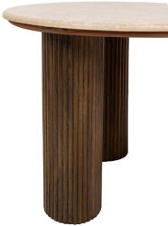 Ma Maison MaMaison Ragno Étkezőasztal Márvány-Mangófa Bézs-Barna