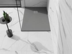 Mexen Stone+ SMC zuhanytálca 120 x 80 cm, szürke-beton - 44618012 Kompozit zuhanytálca Kompozit zuhanytálca (5907709150645)