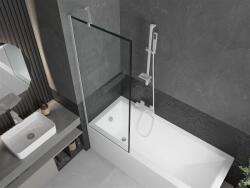 Mexen Next Kádparaván 1 részes 70 x 150 cm, fekete wzór, fehér - 895-070-000-00-70-20 Kádparaván (5905315135827)