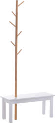 Homcom Pad és ruhatartó készlet, Homcom, MDF, fehér