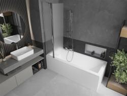 Mexen Flip Kádparaván 1 részes 80 x 150 cm, szron, króm - 894-080-101-01-30 Kádparaván (5907709148857)