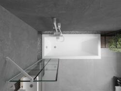 Mexen Next Kádparaván 1 részes 50 x 150 cm, fekete wzór, fehér - 895-050-000-00-77-20 Kádparaván (5905315136107)