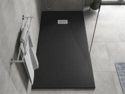 Mexen Hugo SMC zuhanytálca 180 x 90 cm, fekete , takaró inox - 42709018-X Kompozit zuhanytálca Kompozit zuhanytálca (5905315225917)