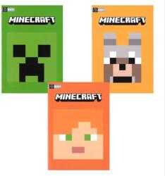 MINECRAFT Тетрадка Minecraft Pixel - A4, 50 листа, широки редове, асортимент (72496)