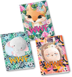 Panini Тетрадка Panini WWF Illustrato - А4, 40 листа, широки редове, асортимент (69075)
