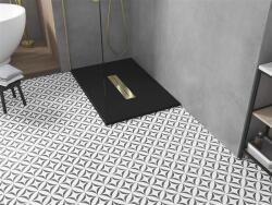 Mexen Toro SMC zuhanytálca 110 x 90 cm, fekete , takaró arany - 43709011-G Kompozit zuhanytálca Kompozit zuhanytálca (5905315227959)