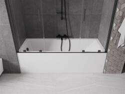 Mexen Velar Duo Kádparaván 2 részes csúszó 170 x 150 cm, átlátszó nano, gun gray s csiszolt- 896-170-000-02-66 Kádparaván (5905315222190)