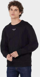 Calvin Klein JEANS, Sportblúz nyakkivágással a nyak tövében, fekete, XL