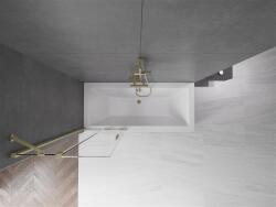 Mexen Velar Kádparaván 2 részes csúszó 75 x 150 cm, átlátszó nano, arany s csiszolt- 896-075-000-01-55 Kádparaván (5905315221063)