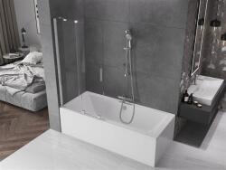 Mexen Velar Kádparaván 2 részes csúszó 90 x 150 cm, átlátszó nano, króm - 896-090-000-01-01 Kádparaván (5905315220646)