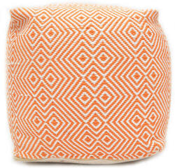 Bakero Pouf Martos orange/white (40x40 cm)