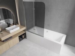 Mexen Felix Kádparaván 2 részes 80 x 140 cm, grafit, króm - 890-080-002-01-40 Kádparaván (5903163384466)