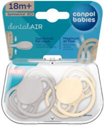 Canpol babies Canpol babies, Nude, suzeta din silicon, simetrica, bej, 18 luni+, 2 buc