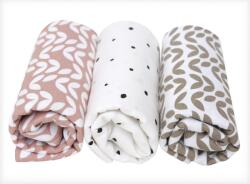 Motherhood Motherhood, Scutec din flanela 70x80 cm, 3 buc. , Pink Classics
