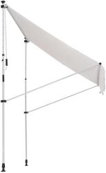  Napfényes kézi napellenző, Teleszkópos keret, Állítható szög, Poliészter/Fém/Alumínium, 200x150 cm, Fehér