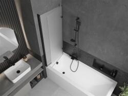 Mexen Castor Kádparaván 2 részes 120 x 150 cm, szron, fekete - 892-120-002-70-30 Kádparaván (5907709148819)