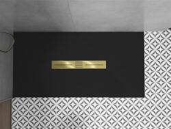 Mexen Toro SMC zuhanytálca 150 x 90 cm, fekete , takaró arany - 43709015-G Kompozit zuhanytálca Kompozit zuhanytálca (5905315227997)