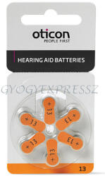  OTICON 13 Elem Hallókészülékhez 6 db