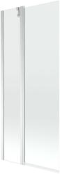 Mexen Flip Kádparaván 1 részes 80 x 150 cm, átlátszó nano, króm - 894-080-101-01-00 Kádparaván (5907709148840)
