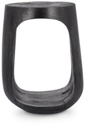 Bizzotto Lopez Mangófa Dohányzóasztal Fekete Áttört Dizájnnal - pepita