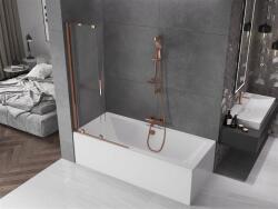 Mexen Velar Kádparaván 2 részes csúszó 90 x 150 cm, átlátszó nano, rózsa arany - 896-090-000-01-60 Kádparaván (5905315221247)