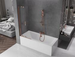 Mexen Velar Kádparaván 2 részes csúszó 70 x 150 cm, átlátszó nano, rózsa arany - 896-070-000-01-60 Kádparaván (5905315221209)