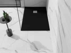 Mexen Stone+ SMC zuhanytálca 130 x 80 cm, fekete - 44708013 Kompozit zuhanytálca Kompozit zuhanytálca (5907709151000)