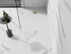Mexen Stone+ SMC zuhanytálca 110 x 90 cm, fehér , takaró arany - 44109011-G Kompozit zuhanytálca Kompozit zuhanytálca (5905315222855)