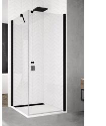 SanSwiss Usa de nisa pivotanta negru mat Sanswiss Solino SOL1 90x200 cm (SOL109000607)