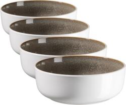 Mäser Lunaria Brown mély tányérkészlet, 18 cm, 4 db, barna