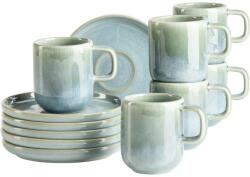 Mäser Espressócsésze-készlet alátétekkel Cordelia Atacama Green, 6+6 db, türkiz
