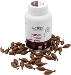 adVET Supliment hepatic pentru caini si pisici HepActiv, 60 capsule