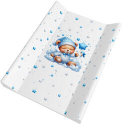  Color pelenkázó lap merev 2 oldalú 70x50cm Maci fiú kék - babycenter-online