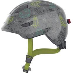 ABUS kerékpáros gyerek sisak Smiley 3.0 LED, In-Mold, grey space, M (50-55 cm)