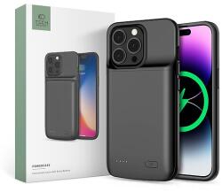 Tech-Protect PowerCase iPhone 14/14 Pro telefonhoz 4800 mAh Powerbankkal - fekete
