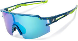 ROCKBROS polarizált kerékpáros szemüveg UV-védelemmel és korrekciós betéttel, kék lencsékkel - kék
