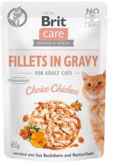  Brit Care Cat Fillets in Gravy Choice Chicken - 12x85 g