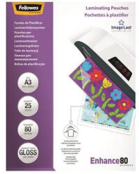 Fellowes Meleglamináló fólia, 80 mikron, A3, fényes, 25 db, FELLOWES (IFW53964) - fapadospatron