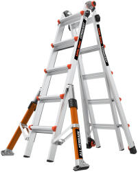 Little Giant Ladder Телескопична алуминиева стълба Little Giant Conquest 2.0 M22, 4x5 стъпала за всички терени (16332EN)