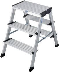 KRAUSE Двустранна алуминиева стълба с широки стъпала KRAUSE TREPPO 2x3 (06126030)