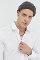 HUGO BOSS ing férfi, galléros, fehér, slim - fehér 46