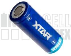 XTAR 26650 3.7V 5200mAh 3.6V / 3.7V védett / protected PCB Li-ion ipari cella akku/akkumulátor