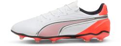 PUMA King Match FG stoplis focicipő, fehér - piros (108832-01)