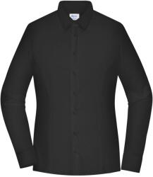 James & Nicholson (Daiber) Hosszú ujjú női ing JN1371 - Fekete | 2XL (1-JN1371-1782974254)