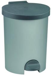 Curver Szemetes kuka pedálos műanyag 15 literes kivehető tartállyal Curver ezüst/fekete - irodamarket